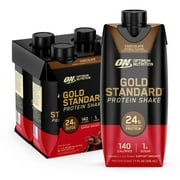 Optimum Nutrition Gold Standard Protein, Ready to Drink Shake, Chocolate, 4 Pk