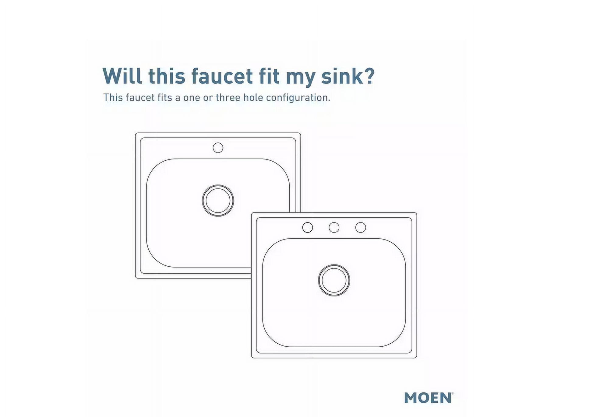 Moen Sleek Matte Black One Handle, Single-Hole Pulldown Kitchen Faucet with PowerBoost Technology, 7864BL