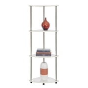 Convenience Concepts Designs2Go 4 Tier Corner Shelf, White