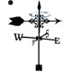 thumbnail image 2 of Veleta para jardín Veletas metálicas Indicadores de dirección del viento con adorno Veletas para techo para decoraciones de jardín, 2 of 4