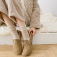 thumbnail image 4 of 5Pcs Warm Socks for Women Knitting Winter Fashion Fluffy Fleece Compression Unisex Funny Socks Khaki, 4 of 6