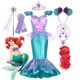 thumbnail image 2 of Disney Girls Ariel Cosplay Siren Clothing Elegant Mermaid Birthday Party Little Mermaid Costume Children Gown Princess Vestidos, 2 of 5
