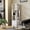 white, variant on YQ JENMW Tall Narrow Storage Tower with Enclosed Bottom Cabinet, Modern Vertical Bookshelf Open Display Rack, Space Saving Organizer Unit for Living Room Bathroom Adult Home Décor