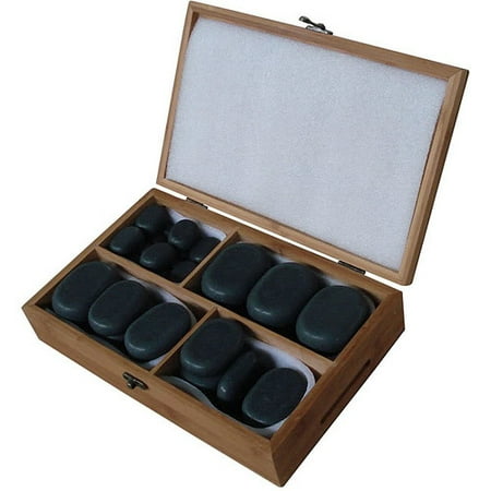 - Sivan Health and Fitness 36-Piece Basalt Lava Hot Stone Massage Kit For Hot Stone Therapy