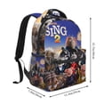 thumbnail image 2 of Movie Sing 2 Backpacks Lightweight Bookbags Casual Daypack For Travel Work Hiking, 2 of 6