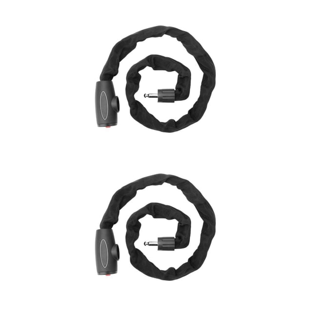 Candado de cadena de bicicleta Toystoory antirrobo ligero negro 120cm