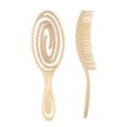 thumbnail image 3 of Peine de masaje hueco, cojín de aire, cepillo antiestático para cuero cabelludo húmedo y seco (beige) Likrtyny Cuidado Belleza, 3 of 8