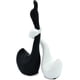 thumbnail image 5 of Pareja De Cisnes En Cerámica Gris Y Blanca - Escultura Compuesta Por Dos Cisnes - Figura Decorativa 23 Cm De Alto - El Cisne Como Amuleto De Suerte Y Armonía, 5 of 5