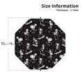 thumbnail image 2 of Drink Coasters, Funny Skateboard Skull_A -PVC Leather Coasters Sets of 4 for Tabletop Protection - Bar Accessories, Coasters for Drinks Cup Aesthetic Coasters Home Office Decor Octagon, 2 of 5
