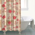 thumbnail image 4 of Pioneer Flower Floral Print Pattern Shower Curtain 84"x72", Bathroom Decorative Shower Curtain Set with 12 Hooks, Waterproof Washable, 4 of 6