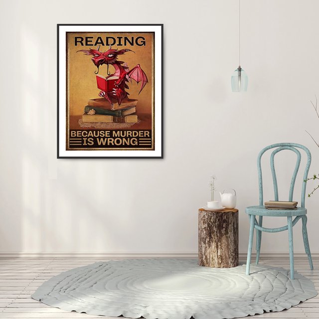 Cuadros Decorativos 5D DIY Dragon Books Full Square Diamond Painting Rhinestone Crafts Home Drawing Ndcxsfigh Nuevos Originales