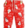 thumbnail image 2 of Ma Croix Mens Holiday Pattern Fuzzy Pajama Pants Fleece Brushed Sweatpants Sherpa Sleepwear, 2 of 5