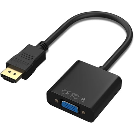 HDTV to VGA, Gold-Plated HDTV to VGA Adapter, Male to Female for Computer, Desktop, Laptop, PC, Monitor, Projector, TV, Chromebook, Raspberry Pi, Roku, Xbox and More
