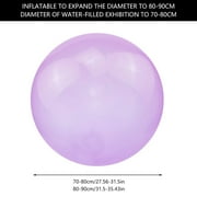 27-31 inch Giant Inflatable Water Bubble Ball Wubble Bubble Ball Water-Filled Bubble Ball for Kids Outdoor Party Playpurple