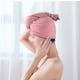 thumbnail image 3 of Paquete de 3 toallas para el cabello de microfibra, toallas para secar el cabello, turbante envolvente, toalla para la cabeza suave y absorbente antiencrespamiento, 3 of 5