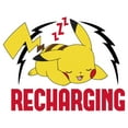 thumbnail image 2 of Women's Pokemon Recharging Pikachu  Graphic Tee White 2X Large, 2 of 4