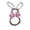 B, variant on Wozhuo Easter Bunny Wreath 26cm Front Door Decor with Egg Bow Spring Hanging