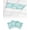 Mint, Aqua, White, variant on 3 Pack Fluorescent Light Cover for Ceiling Lights, Blue Coral Coastal Magnetic Classroom Light Filters 4x2 Feet, Summer Nautical Ocean Beach Decorative Ceiling Shade Panel for Office