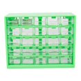 thumbnail image 1 of Caja de herramientas organizadora de componentes ligera con 25 compartimentos para suministros de oficina Verde, 1 of 7