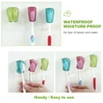 thumbnail image 7 of Amerteer 6 Pack Toothbrush Head Covers with Suction Cup Antibacterial Toothbrush Protective Case Great Toothbrush Cover Holder for Home Travel Outdoor Camping, 7 of 7