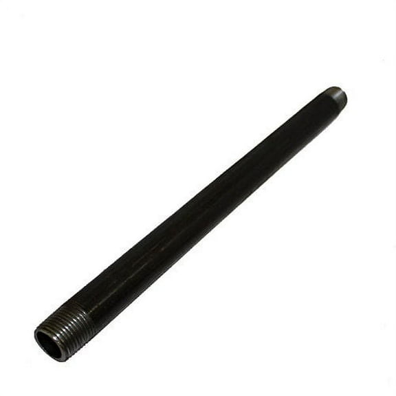 3/4 Inch Black Malleable Iron 12 Inch Nipple Fitting Pipe Pack of 10
