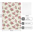 thumbnail image 2 of 2 Pcs Pioneer Flower Floral Print Pattern Kitchen Towels, Funny Microfiber Dish Towel Set, 18" X 26" Tea Towels, 2 of 6