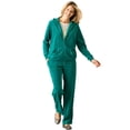 thumbnail image 3 of Woman Within Plus Size 2-Piece Velour Hoodie Set, 3 of 4