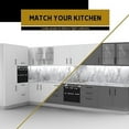 thumbnail image 2 of Mega Handles / Cabinet Pulls 6 Inch / Stainless Steel Cabinet Handle Pulls / Matte Black / 35 pack, 2 of 5