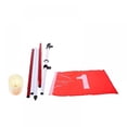 thumbnail image 4 of Putting Green Flags Golf Flagsticks Practice Hole Cup With Flag Golf Pin Flags For Standard Golf Course, 4 of 6