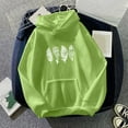 thumbnail image 3 of toraway Sweat à Capuche pour Femmes Fermeture Éclair devant Manches Longues Imprimé Quotidien Long Sweat à Capuche avec Cordon m, 3 of 3