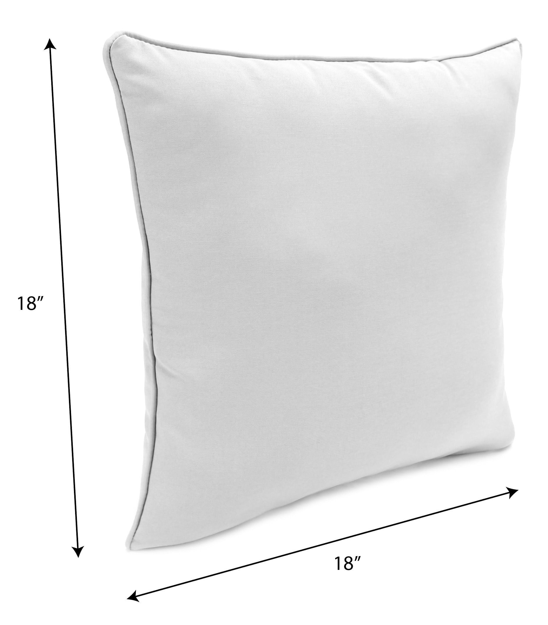 Mainstays 18" Outdoor Throw Pillow, Solid Navy, Set of 2