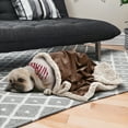 thumbnail image 2 of Pawsse Dog Throw Blanket, Pet Blanket, Puppy Cat Dog Fleece Blanket Cushion Mat for Puppy Cat Small Animals, Brown, 45"" X 30""., 2 of 7