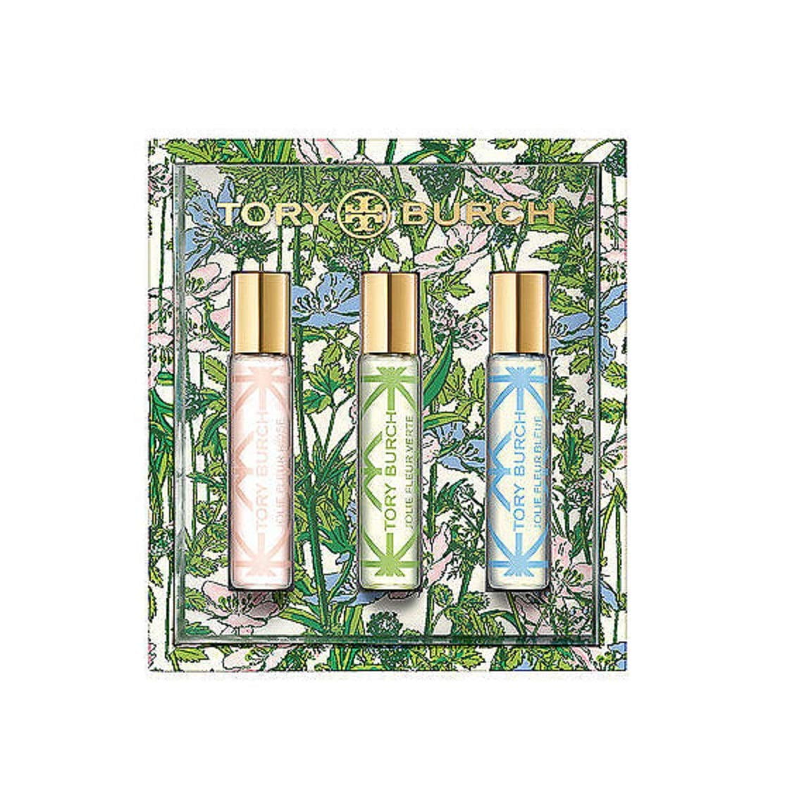 Tory Burch 3 Piece Rollerball Parfum Spray Set Jolie Fleur Rose Jolie Fleur  Verte Jolie Fleur Bleue 