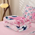 thumbnail image 5 of Manfei Initial Letter Alphabet E Zipper Queen Comforter Set with Fitted Sheet and 2 Pillowcases,3D Cartoon Soccer Print Zipper Bedding Set,Pink Reversible,4-Piece, 5 of 7