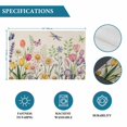 thumbnail image 6 of Wildflowers Placemats Set of 4, Spring Vintage Tulip Butterfly Floral Leaf Placemats for Dining Table, Place Mats for Kitchen Tabletop, Waterproof Wipeable Dining Table Mats Set, 6 of 9