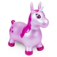 Waddle! Unicorn Bouncer! Inflatable Ride on Toy (Pink Shimmer