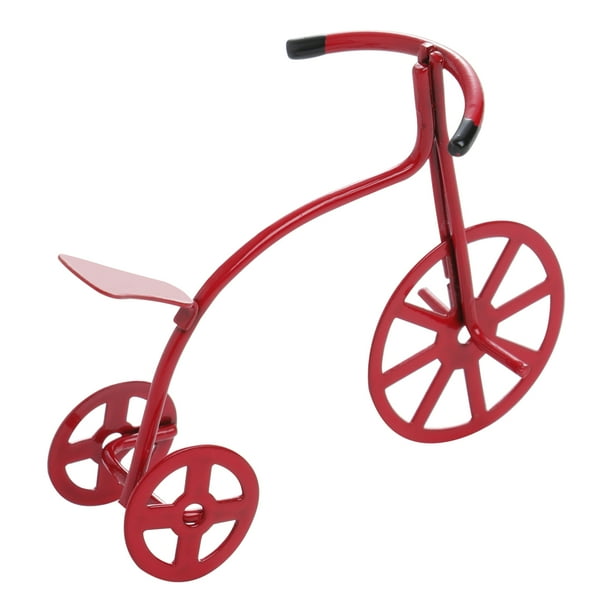 Tricycle Miniature Alliage 1/12 – Déco Rétro Vintage – Modèle De Collection – Dès 3 Ans – Noir