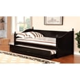 thumbnail image 4 of Emerson 2-Piece Black Wood Twin Daybed and 5-Shelf Corner Bookcase Set, 4 of 14