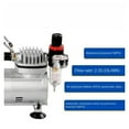 thumbnail image 3 of Compressor Sandblaster High-pressure Spray Gun Pump Manicure Cake Spraying Air Compressor Portable Tourist Spray Gun Kit ,Easy to Operate, 3 of 6