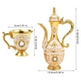 thumbnail image 7 of Wildnix Exquisite Turkish Tea Set, Zinc Alloy, Die-Cast, Electroplated with High-Quality Finishes, 8.45oz Teapot, 1.01oz Teacups, Ideal Gift, 7 of 7