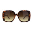 thumbnail image 4 of Classical Womens Oversize 1990s Oversized Butterfly Fashion Sunglasses Tortoise Gradient Brown, 4 of 4