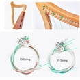 thumbnail image 2 of AFQH 1PC 15/16/19/21/24Strings Lyre Brass Strings Set Lyre Harp Nylon String Replacement Lyre Strings Beginners Instruments Parts, 2 of 6
