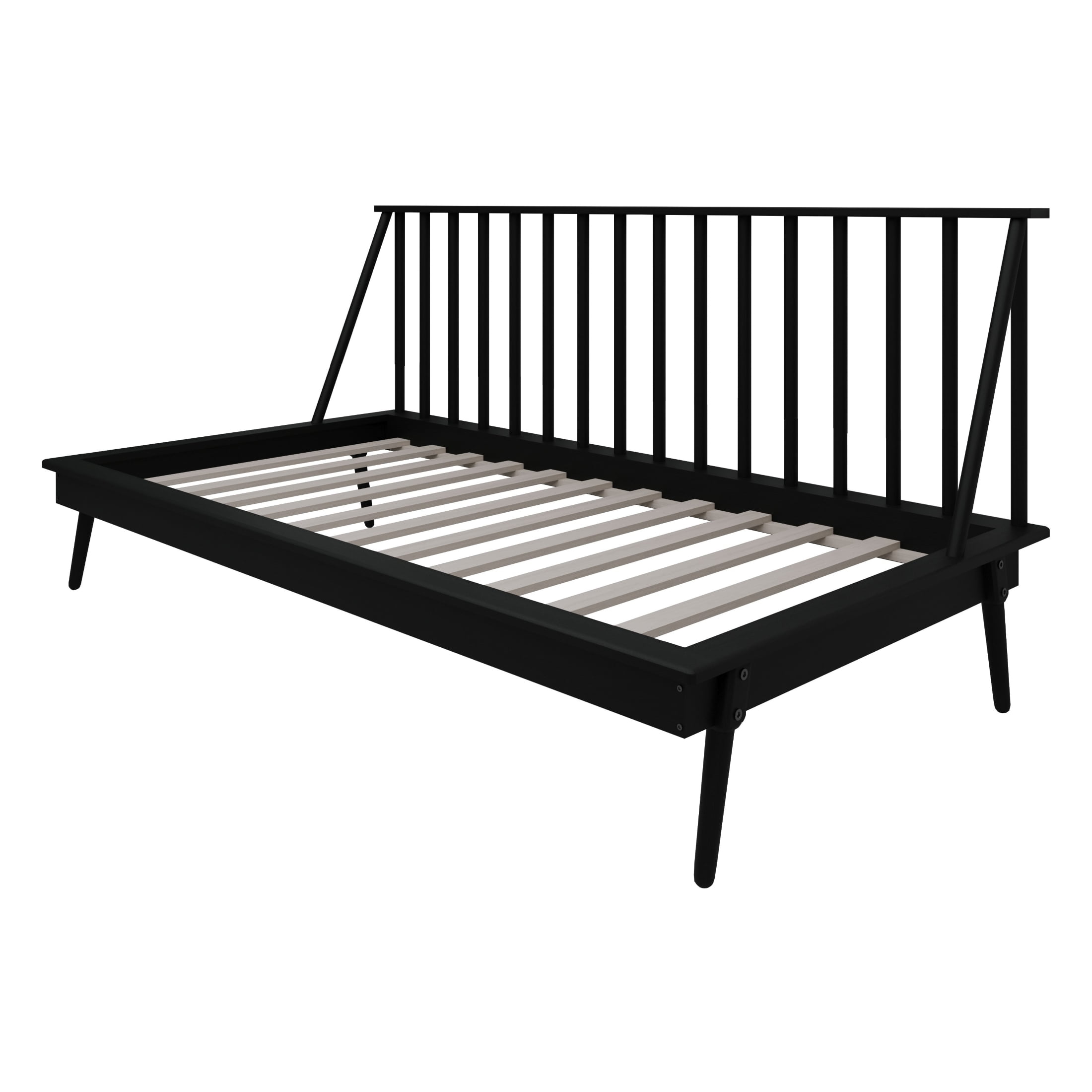 Castle Place Vintage Spindle Twin Size Wooden Daybed, Black