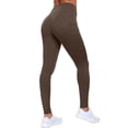 thumbnail image 4 of NELEUS Womens High Waist Ankle Yoga Leggings Workout with Two Pockets,Coffee Brown,US Size L, 4 of 12