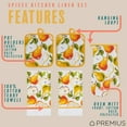 thumbnail image 2 of PREMIUS 5 Piece Printed Kitchen Linen Set, Pears, 2 Cotton Towels, 2 Pot Holders, 1 Oven Mitt, 2 of 8