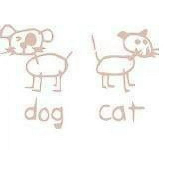 Custom Wall Decal Dog And Cat - Wall Decal Picture Art Living Room Peel & Stick Sticker - Vinyl Wall Decal -