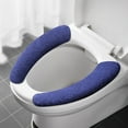 thumbnail image 2 of Thicker Toilet Seat Cover Pads - Soft Warm Cushion, Stretchable Washable, Polyester - Fits Round/Rectangular Seats, 2 of 2