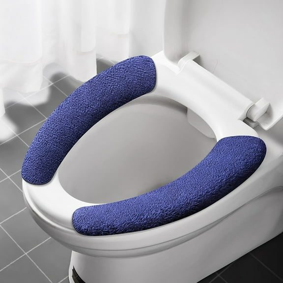 Thick, Soft, Warm, Stretchy, Washable, Fiber Toilet Seat Pad. Easy To Install and Comfortable