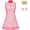 Pink, variant on Women Girls Princess Peach Dress  Tennis Pink Dress with Crown Sports Outfit