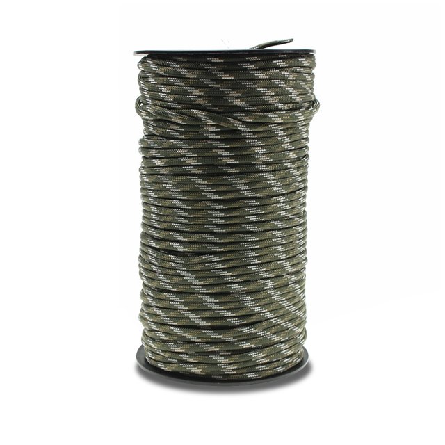 Worallymy Camping Paracord Cuerda Hamaca al aire libre Cuerda de paracaídas 550 DIY Pulsera Artesanía 100m Cordón Accesorios para mochileros, Camuflaje 1 Worallymy JD735794945